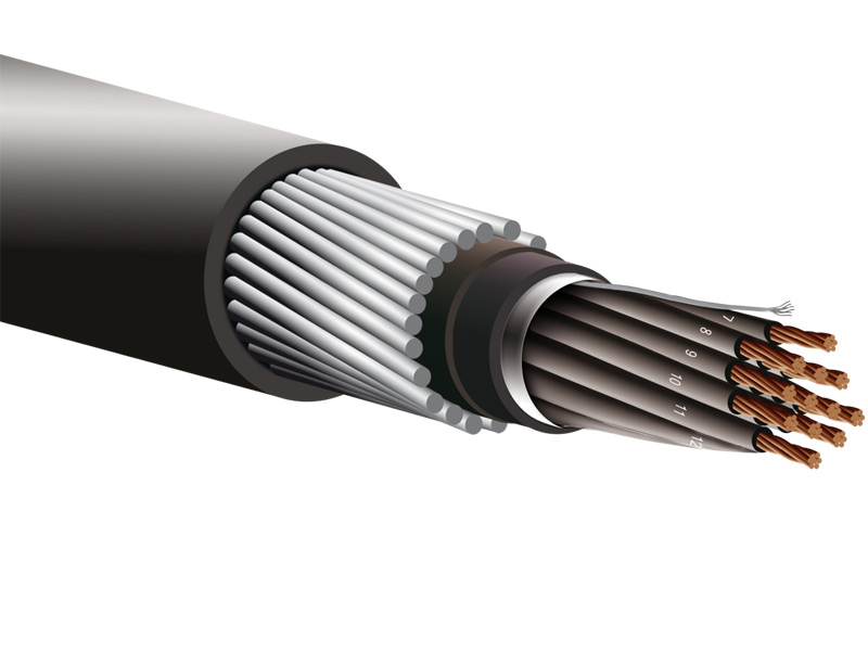 Control Cable Aluminum Foil Polyester Tape Shield SWA Armored
