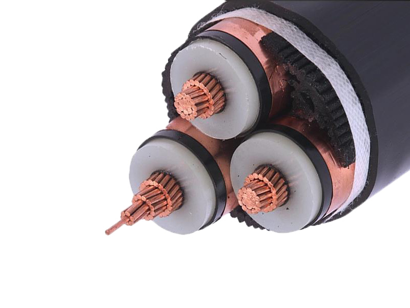 1- 35kV Medium Voltage 3 Cores Copper Unarmored Cable