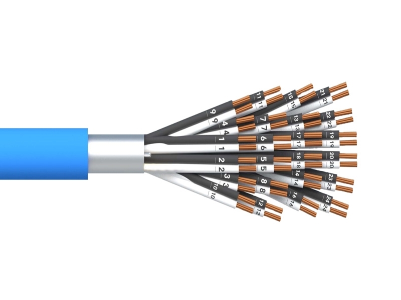 Unarmored Multi Pair Instrumentation Cable Overall Shield Cable