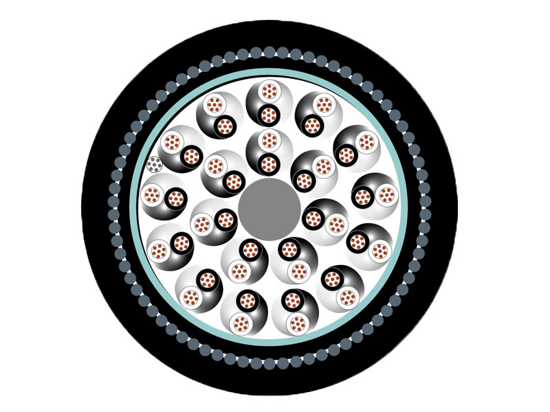 Armored Multi Pair Instrumentation Cable Overall Shield Cable